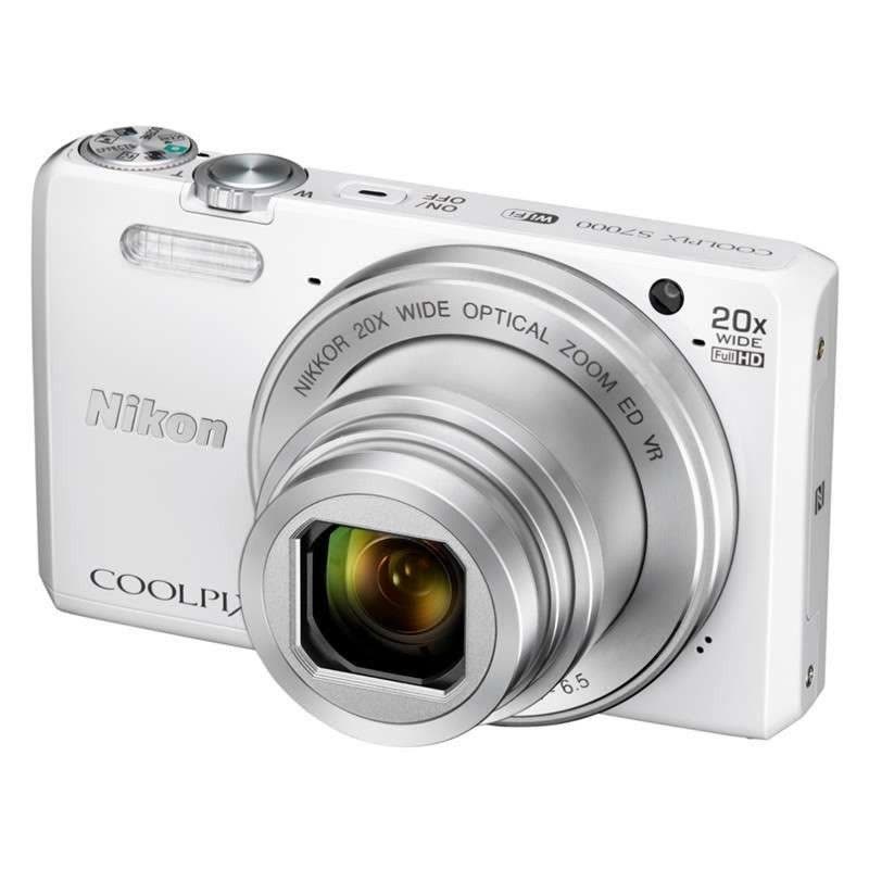 尼康 S7000 数码相机 白色+包+16G卡图片