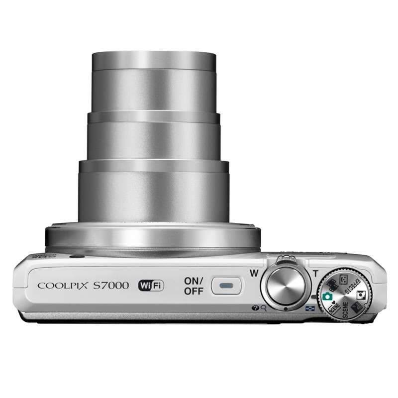 尼康 S7000 数码相机 白色+包+16G卡图片