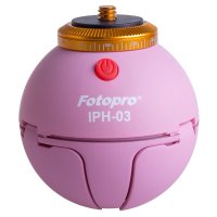 富图宝(Fotopro) IPH-03 粉色 小苹果自拍杆蓝牙遥控懒人手机支架迷你全景云台