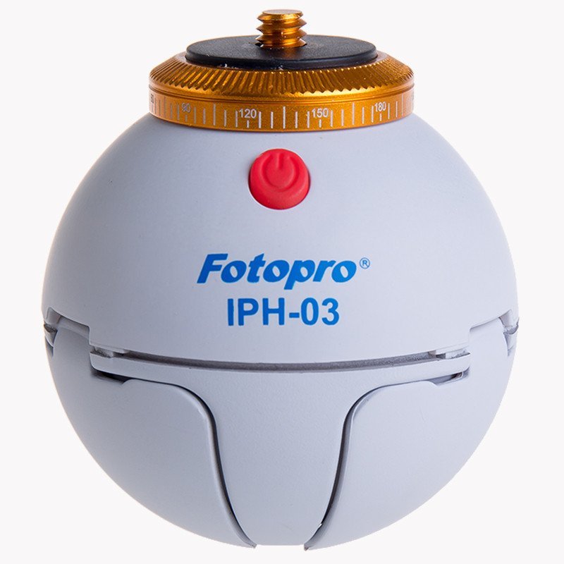 富图宝(Fotopro) IPH-03 白色 小苹果自拍杆蓝牙遥控懒人手机支架迷你全景云台