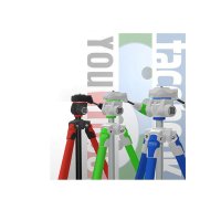富图宝(Fotopro) 新秀S3蓝色 社交分享系列 潮流超轻单反微单数码相机便携三脚架四维云台套装