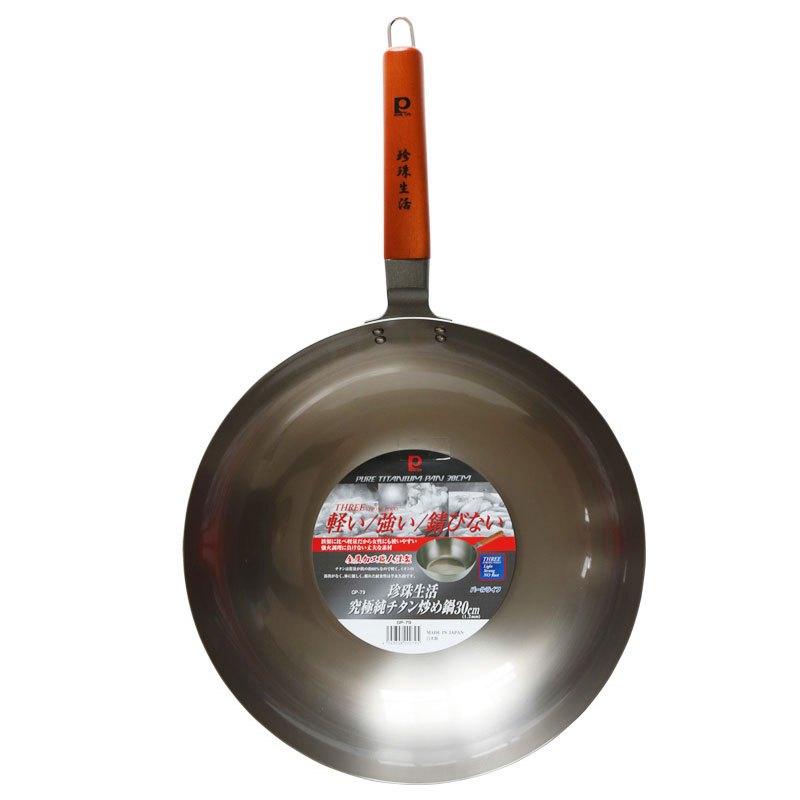 PEARL LIFE珍珠生活炒锅钛30cm GP-79