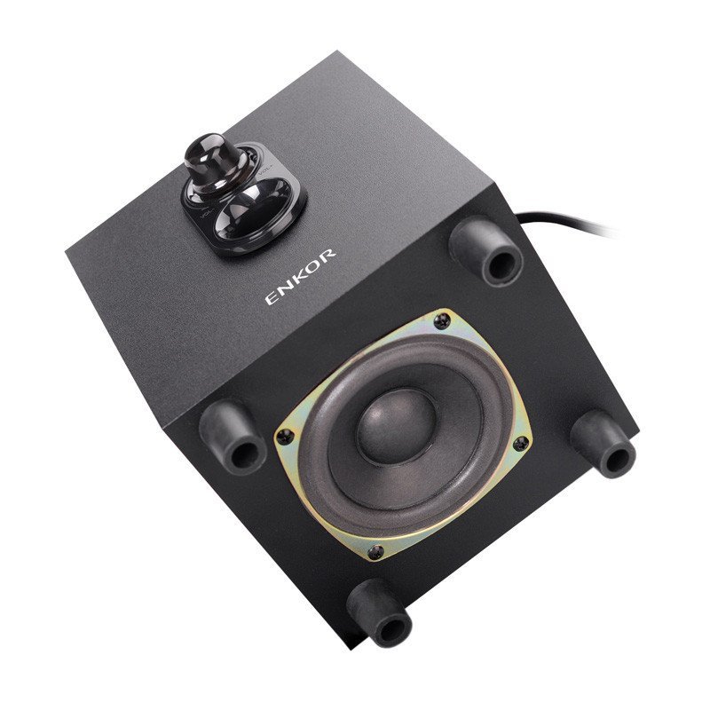恩科（ENKOR）E300 台式笔记本2.1电脑音响低音炮 有源多媒体木质迷你音箱