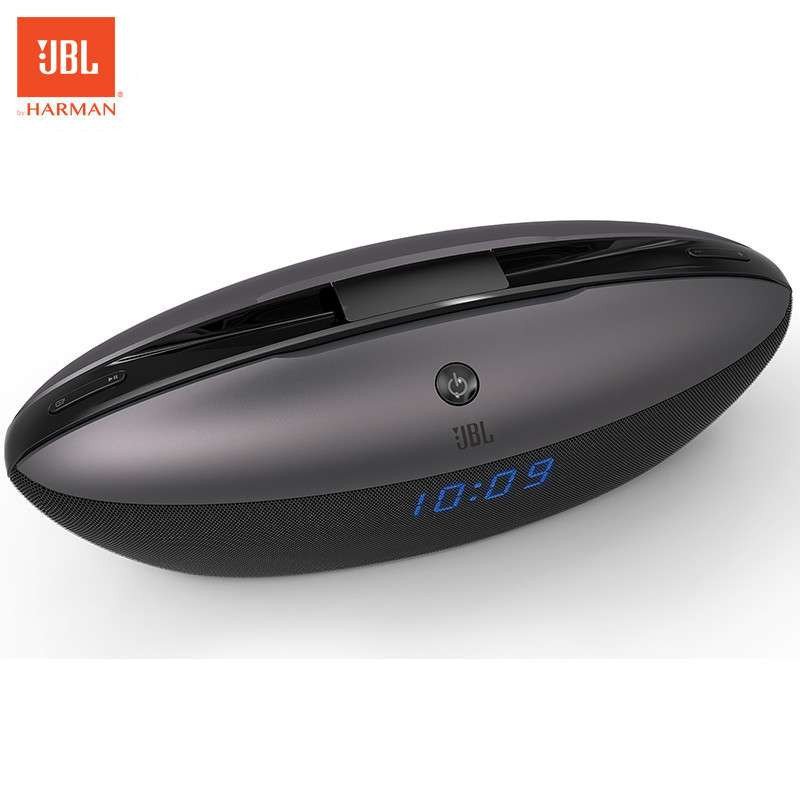 JBL BOAT 音乐快艇 蓝牙音箱 苹果5/6S 充电底座音箱 同步闹钟FM调频收音 钛金黑高清大图