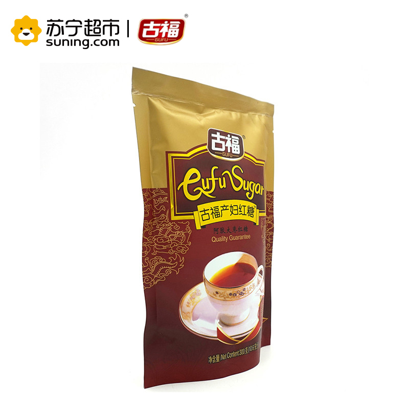 古福(GUFU)产妇红糖阿胶大枣红糖300克 小袋装 产后无添加 阿胶红枣红糖
