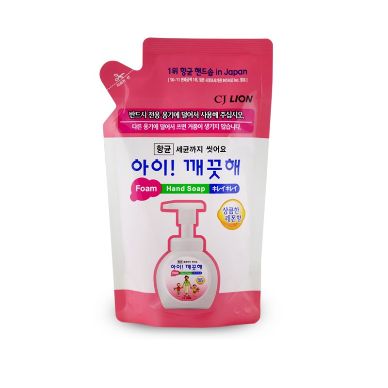 CJ LION 泡沫洗手液补充装200ml(柠檬味)