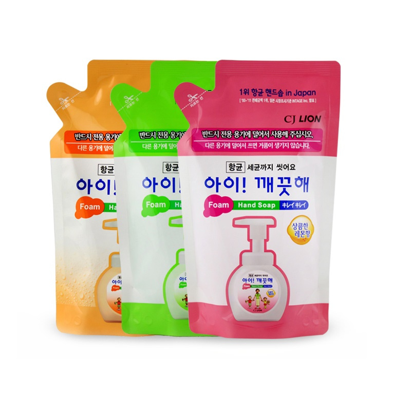 CJ LION 泡沫洗手液补充装200ml(柠檬味)
