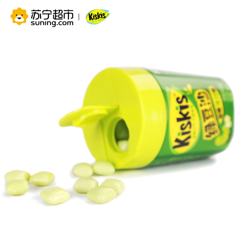 KISKIS酷滋咀嚼薄荷糖(绿豆沙味)52g/瓶