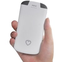 美逸 4000毫安 超薄 聚合物 机线一体 移动电源/充电宝 I4 灰色