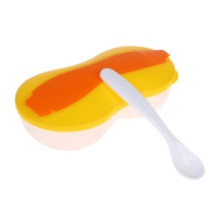 bobo乐儿宝盖顶盖研磨喂食碗黄色(BD305B-Y)