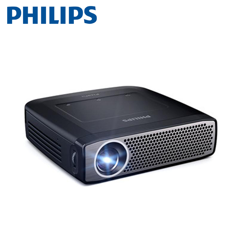 飞利浦(PHILIPS) PPX4935微型投影仪 高清1080p智能迷你无线办公家用投影机 4935黑色 官方标配