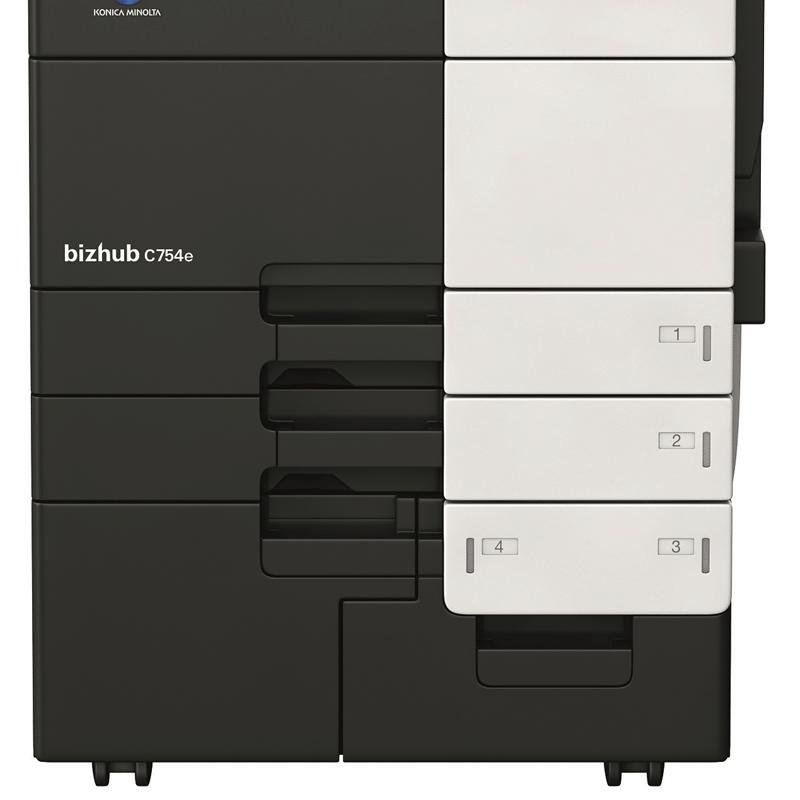 柯尼卡美能达(KONICA MINOLTA)bizhub C754e A3彩色复合机 75页/分 打印复印扫描(含双面同步扫描自动输稿器+双面单元+四纸盒)