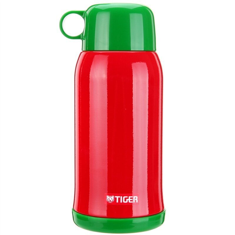 虎牌（Tiger）儿童保温杯卡通不锈钢真空水壶600ml MBJ-C06C-CG 长颈鹿 杯盖新款