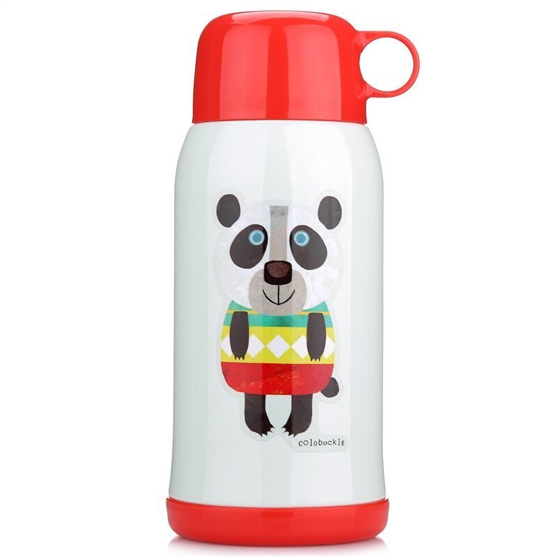 虎牌（Tiger）儿童保温杯卡通不锈钢真空水壶600ml MBJ-C06C-CP 大熊猫 杯盖新款