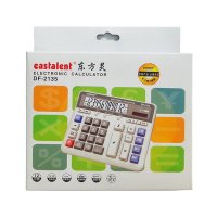东方灵DF-2135计算器 双电源大屏 12位太阳能桌面计算机