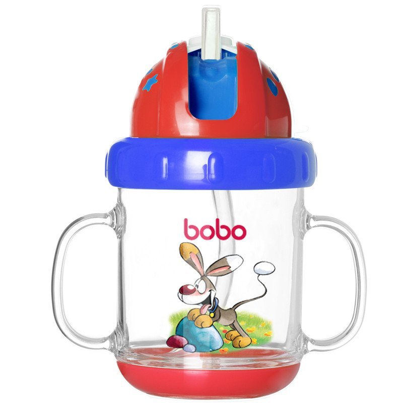 bobo乐儿宝 晶透学饮杯 180ml黄色(BB305E-Y)