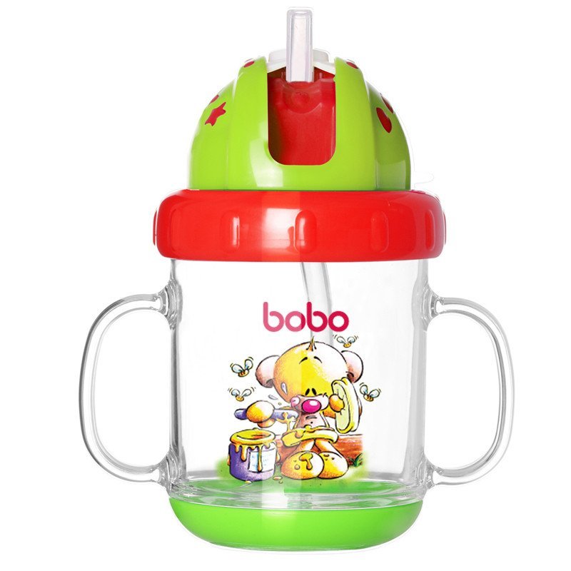 bobo乐儿宝 晶透学饮杯 180ml黄色(BB305E-Y)
