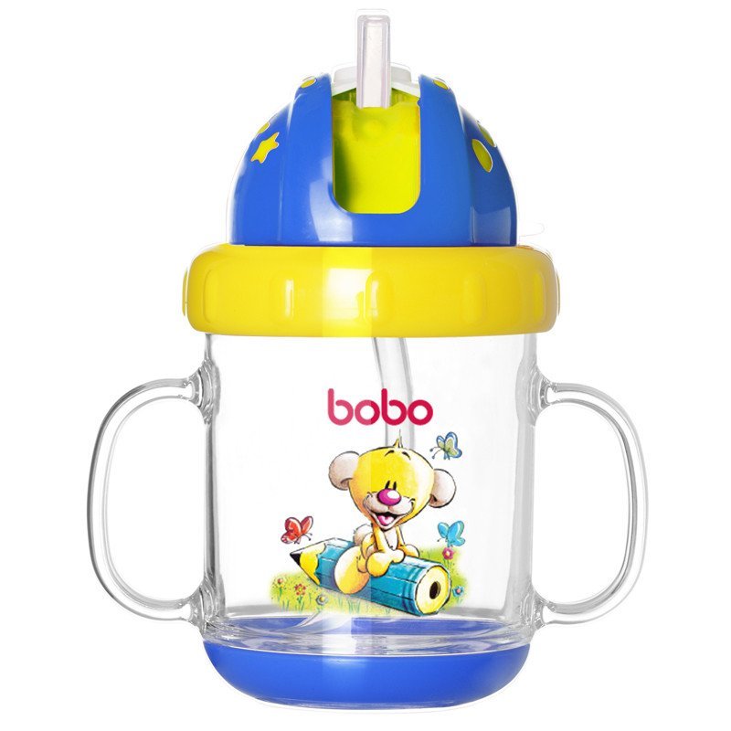 bobo乐儿宝 晶透学饮杯 180ml黄色(BB305E-Y)