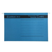 齐心 A1813 易查找吊挂夹 F/C 纸质 蓝