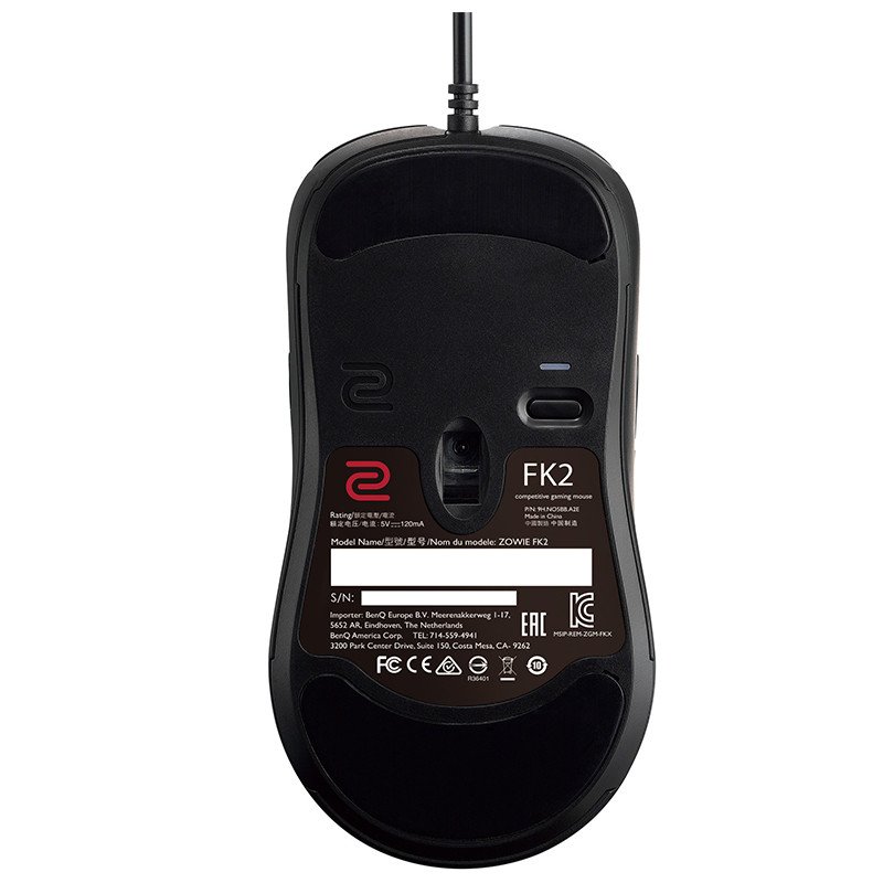 明基（BenQ）ZOWIE GEAR 卓威 奇亚 FK2 绝地求生 有线电竞吃鸡鼠标 USB 光电 黑色