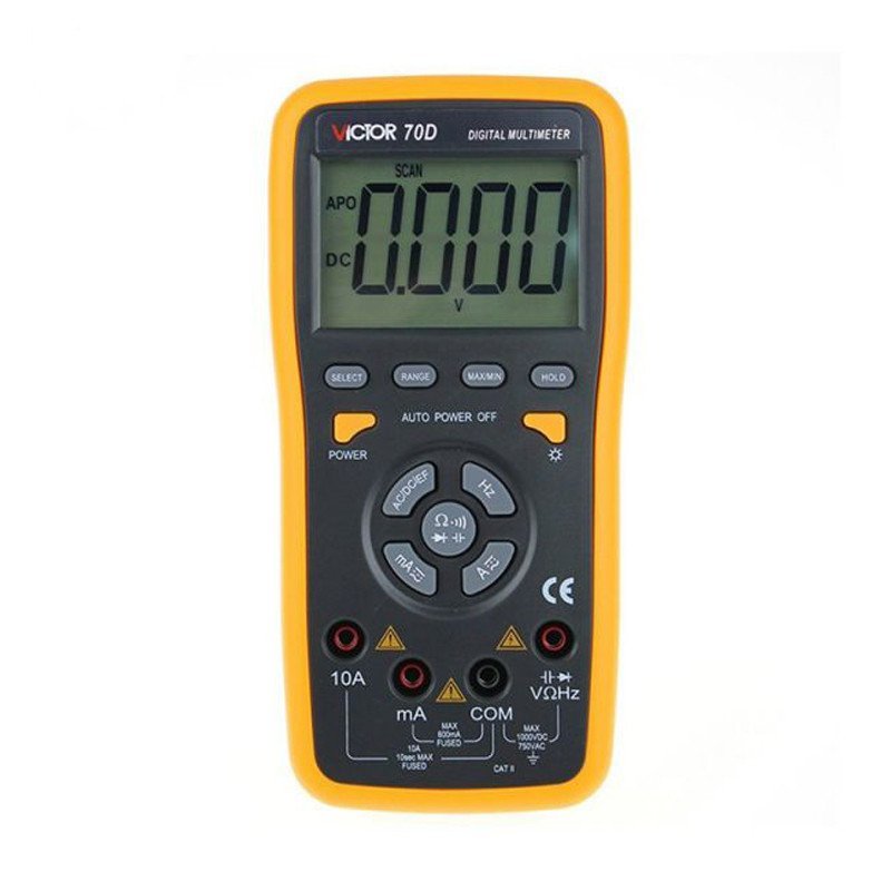 胜利仪器(VICTOR) 数字万用表VC70D智能万用表 60000UF电容/频率/背光显示