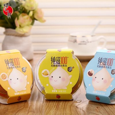 蜡笔小新 纯滋100乳酸菌果肉果冻 马蹄味 160g
