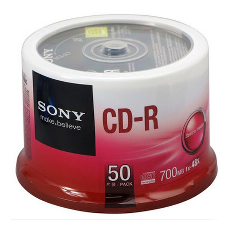 索尼 CD-R 光盘 700MB/48X(50片桶装)