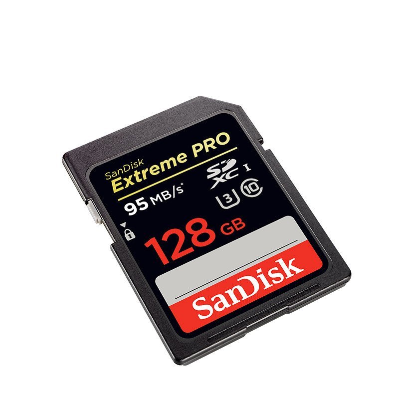 闪迪SD卡 SDSDXPA-128G-Z46 128g 633X 至尊超极速 95Mb/s 黑灰