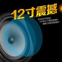 索爱 SA-T12户外拉杆便携重低音炮音响广场舞手提12寸电瓶音箱 黑色