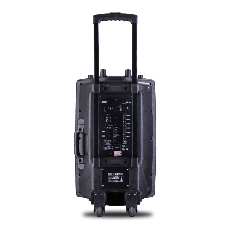 索爱 T29户外15寸大功率重低音广场舞音响 移动舞台充电拉杆音箱