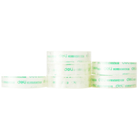得力(deli) 30029 透明文具胶带 封装带 小胶带 12mm*18m 30卷/5筒