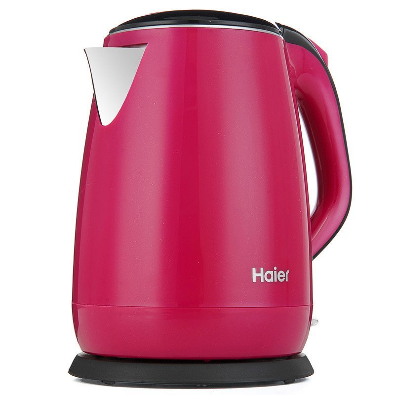 Haier/海尔 HKT-2719R电热水壶 双层防烫保温 304不锈钢 电烧开水壶