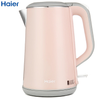 海尔(Haier)电水壶 HKT-2618A 双层防烫保温1.6升容量 304不锈钢 优质温控器 电烧开水壶