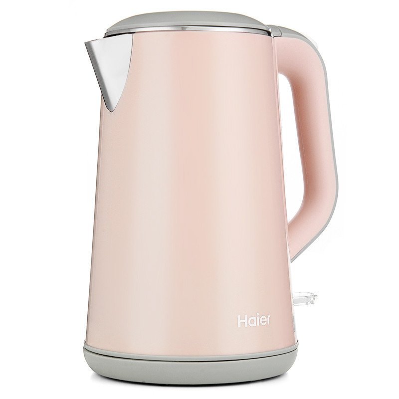 海尔(Haier)电水壶 HKT-2618A 双层防烫保温1.6升容量 304不锈钢 优质温控器 电烧开水壶