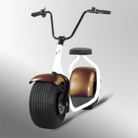 塞夫SEEV智能体感电动车citycoco咖啡棕+白色