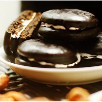 进口休闲食品批发马来西亚乐一百cocoaland 黑巧克力派300g