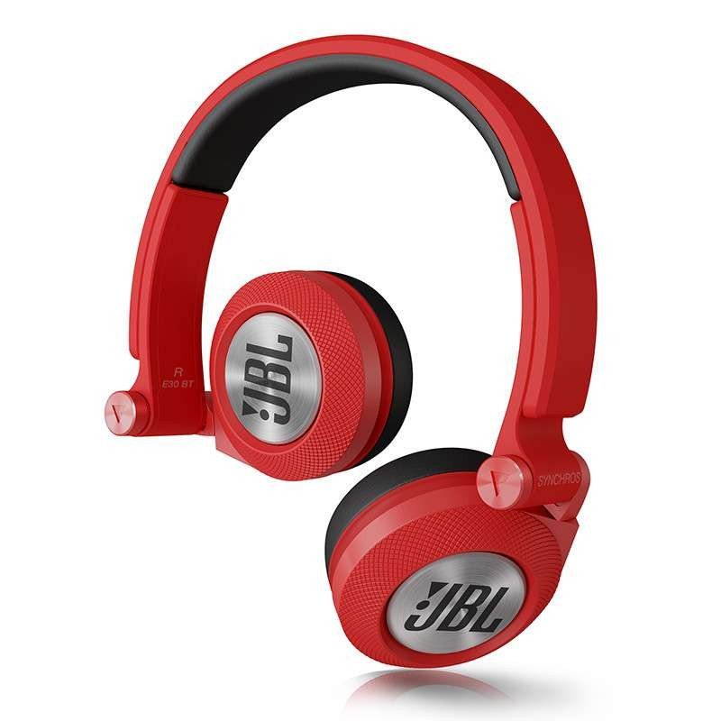 JBL SYNCHROS E30可折叠便携头戴式耳机 手机耳机 便携立体声电脑HIFI耳麦重低音 红色