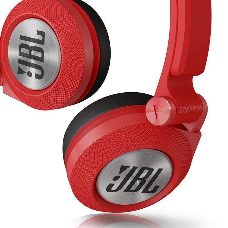 JBL SYNCHROS E30可折叠便携头戴式耳机 手机耳机 便携立体声电脑HIFI耳麦重低音 红色