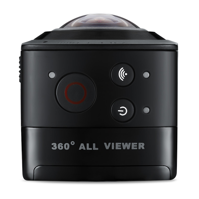 OKAA 360度全景相机 1600万像素高清全景摄像头 虚拟现实VR眼镜全景运动摄像机 经典黑 官方标配