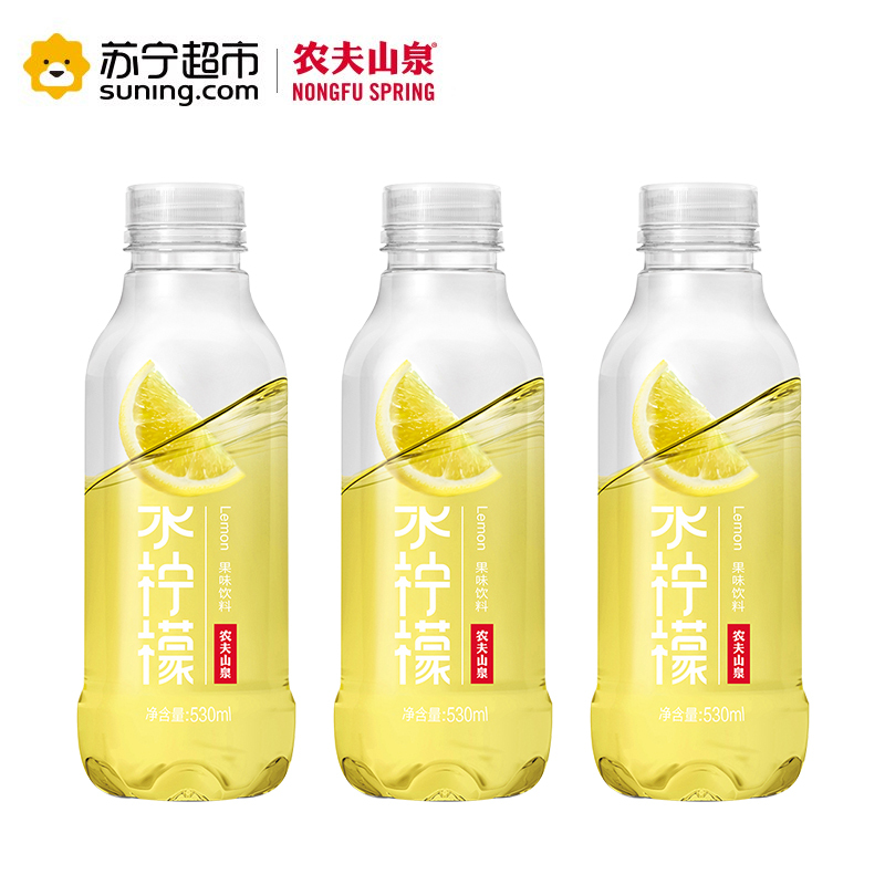 农夫山泉 水柠檬果味饮料 530ml*15瓶 整箱