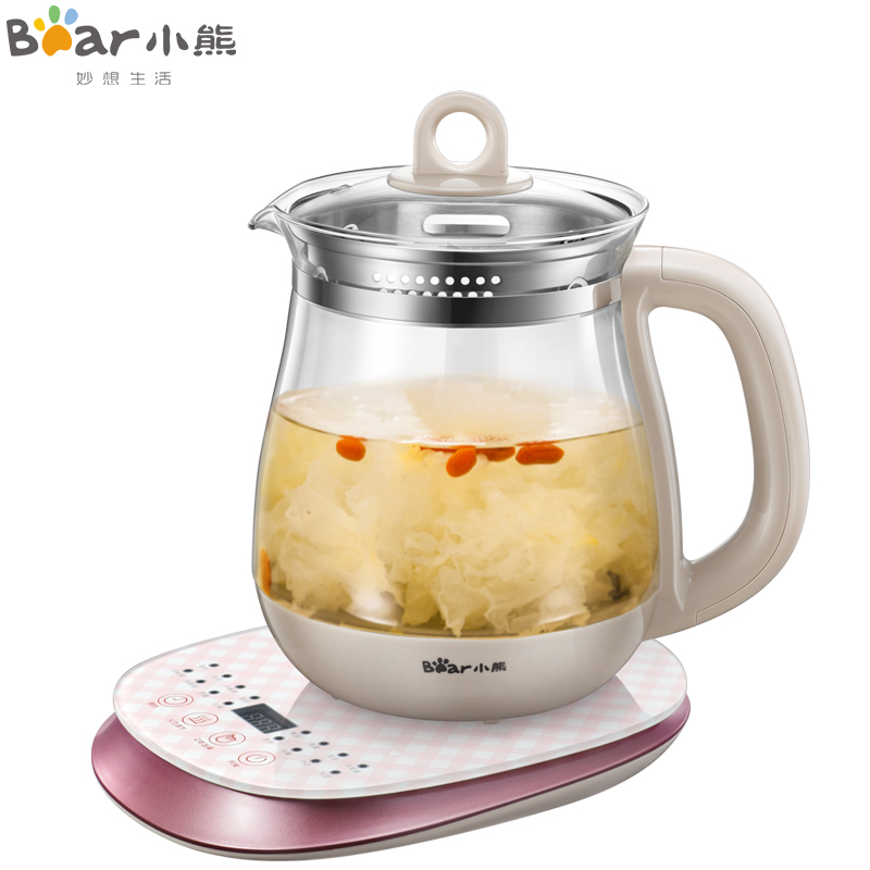 小熊（Bear）多功能养生壶 YSH-A18Z1 家用全自动加厚玻璃电热水壶药膳壶煮茶花果茶1.8L