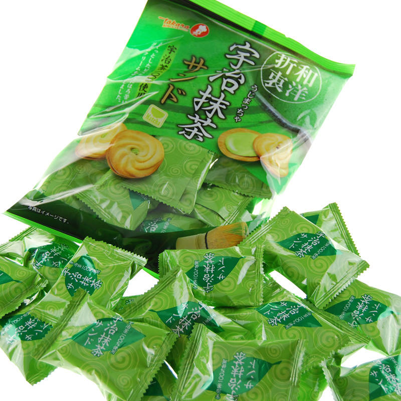 宝制果牌宇治抹茶夹心饼干小85g