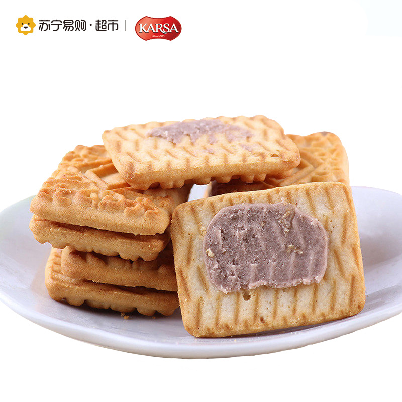 咔咔莎巧克力牛奶味夹心饼干 72g