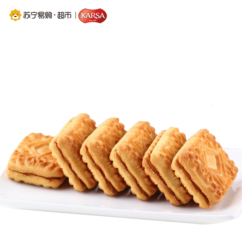 咔咔莎椰子牛奶味夹心饼干 72g