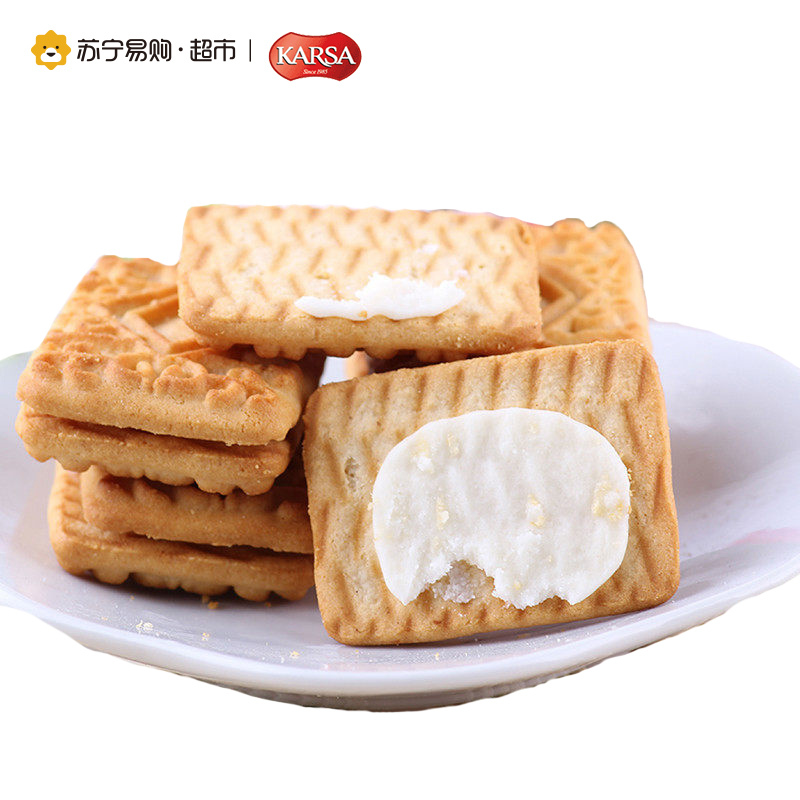 咔咔莎椰子牛奶味夹心饼干 72g