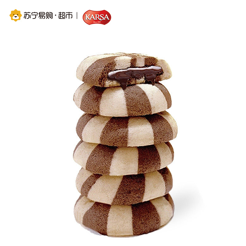 咔咔莎马赛克榛子奶油可可味夹心饼干 300g