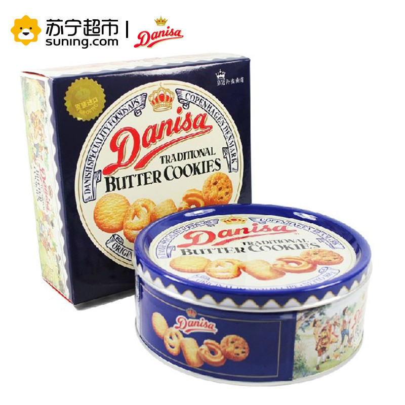印尼进口皇冠(Danisa)丹麦曲奇饼干368g 进口休闲饼干 盒装