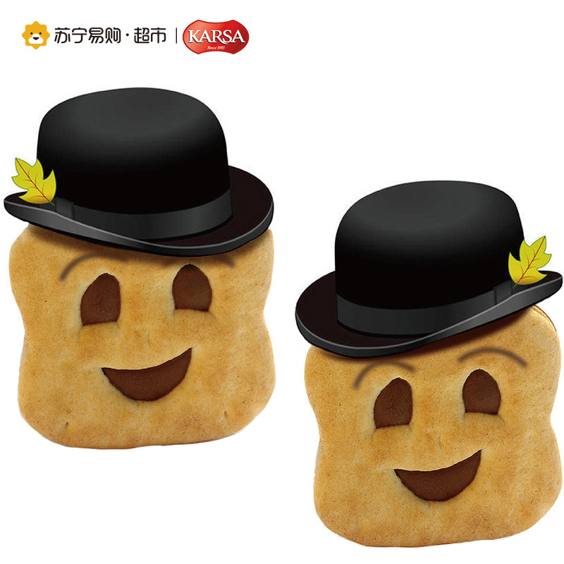 咔咔莎榛子巧克力味夹心饼干400g