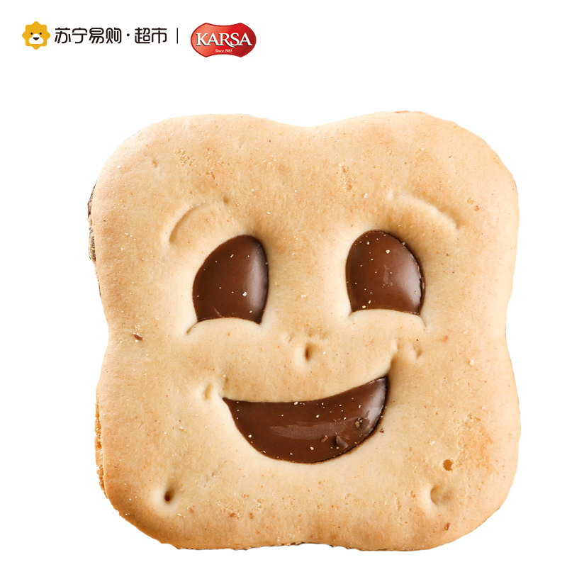 咔咔莎榛子巧克力味夹心饼干400g