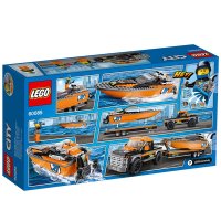 【苏宁自营】LEGO 乐高 City 城市系列 4x4 赛艇运输车 60085